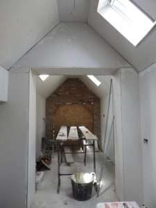 after plasterboarding