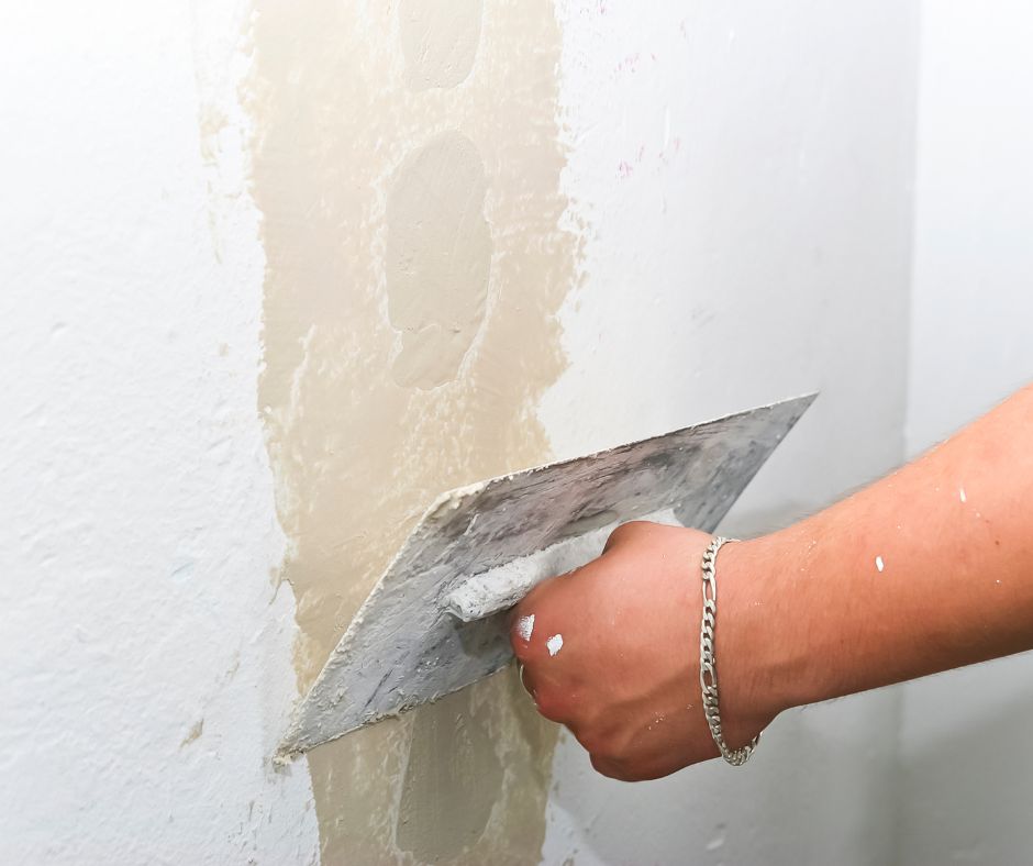 Repairing a hole in plaster