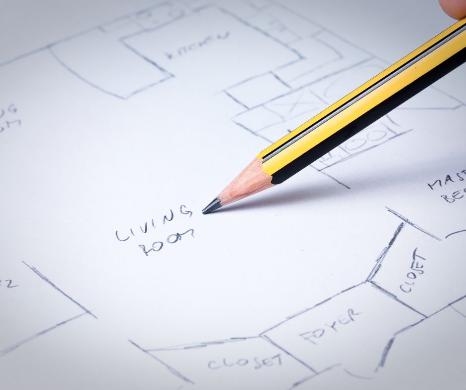 Floor plan to create an extra room