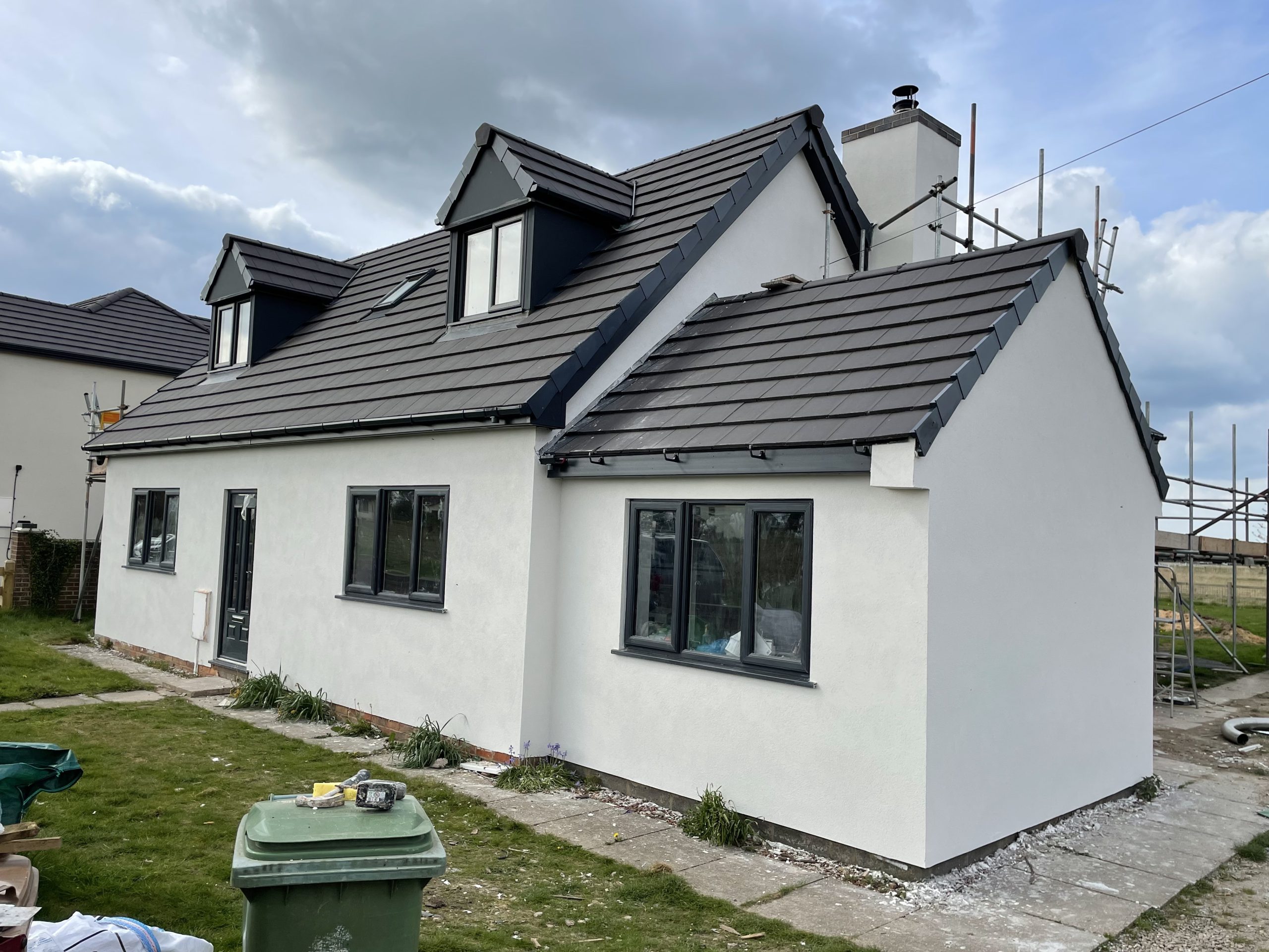 House finished with silicone render by P3 Plastering