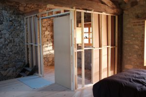 Create extra rooms with stud walls