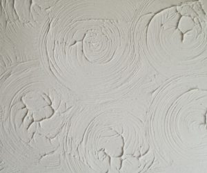 Artex ceiling texture before plastering